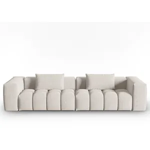 CXL by Christian Lacroix Canapé modulable 5 places en tissu structurel beige pas cher
