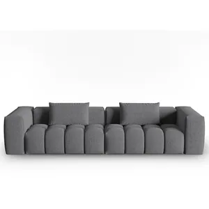 CXL by Christian Lacroix Canapé modulable 5 places en tissu structurel gris pas cher