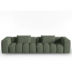 CXL by Christian Lacroix Canapé modulable 5 places en tissu structurel vert olive foncé pas cher