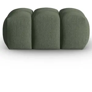 Comparateur de prix : CXL by Christian Lacroix Pouf en tissu structurel vert olive foncé