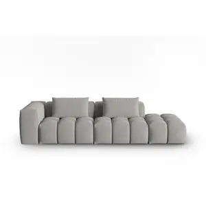 CXL by Christian Lacroix Canapé modulable droit 3 places en tissu structurel beige foncé pas cher