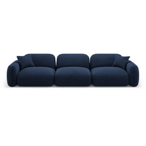 CXL by Christian Lacroix Canapé modulable 4 places en velours bleu foncé pas cher