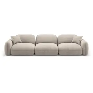CXL by Christian Lacroix Canapé modulable 4 places en velours beige foncé pas cher