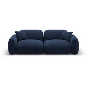 CXL by Christian Lacroix Canapé modulable 3 places en velours bleu foncé pas cher