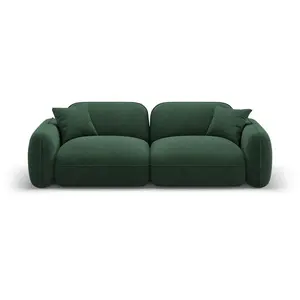 CXL by Christian Lacroix Canapé modulable 3 places en velours vert pas cher