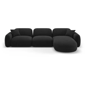 CXL by Christian Lacroix Canapé d'angle droit modulable 4 places en velours anthraciteVendu parrue-du-commerce