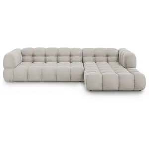 Comparateur de prix : Cosmopolitan Design - Canapé angle droit Modulaire Velours Sky 4 Place...
