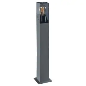 Luminaire de Jardin 10W E27 Étanche IP44 800mm Graphite