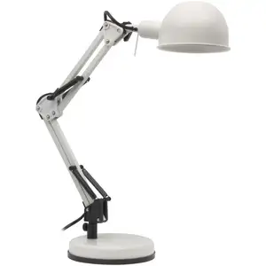 Comparateur de prix : KANLUX Lampe de bureau 40W Blanc - culot E14