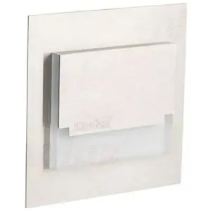 KANLUX Applique led escalier Carré 0,8W DC12V Acier inoxydable sabik - Blanc du Jour 6500KVendu parkaufland