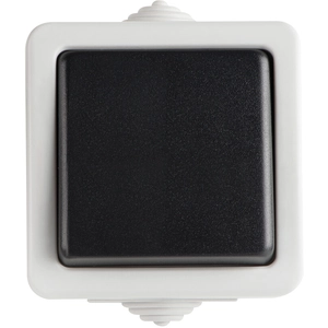 Kanlux - Interrupteur Va-et-Vient Simple Étanche tekno Noir pas cher