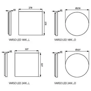 Comparateur de prix : KANLUX Plafonnier led varso led Rond 18W-NW-O 1700lm - Blanc Naturel 4000K