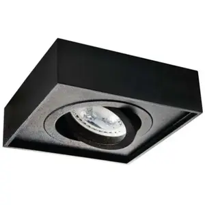 Comparateur de prix : Kanlux - Support de spot encastrable perçage 85mm carré Noir