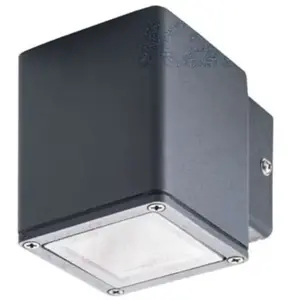 Comparateur de prix : KANLUX Luminaire mural pour 1 ampoule GU10 étanche IP44 Anthracite