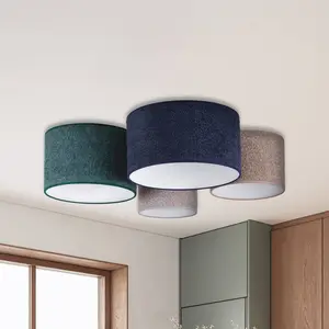 Euluna Plafonnier Boucle à 4 lampes bleu/vert/cappuccino/griVendu parluminaire