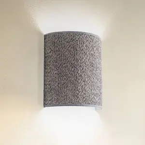 Euluna Applique murale Boucle en tissu, grise pas cher