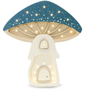 Comparateur de prix : Little Lights - Lampe Veilleuse Maison Champignon bleu