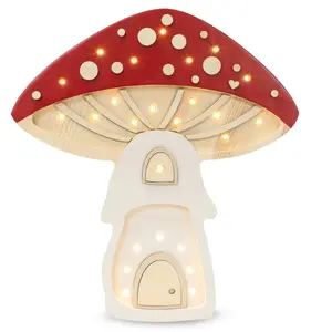Comparateur de prix : Little Lights - Lampe Veilleuse Maison Champignon rouge