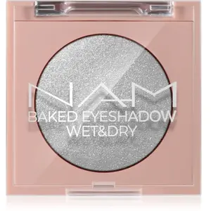 NAM Baked Eyeshadow fard à paupières scintillant 02 Silver Lining 4 g pas cher