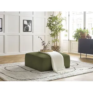 Fauteuil & pouf BOBOCHIC - Pouf LEOPOLD tissu texturé Vert foncéVendu parbobochic-paris