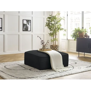 Bobochic - Accueil Séjour Fauteuil & pouf Pouf leopold tissu chiné Noir pas cher