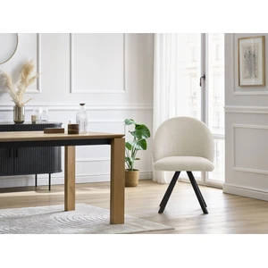 Lot de chaises LALIE tissu velours côtelé et pieds étoile multicolore 2 BOBOCHIC pas cher