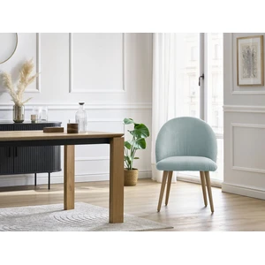 Lot de chaises LALIE tissu velours côtelé et pieds scandinaves bois Bobochic pas cher