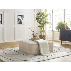 Bobochic pouf leopold tissu chiné beige LEOPOLD pas cher