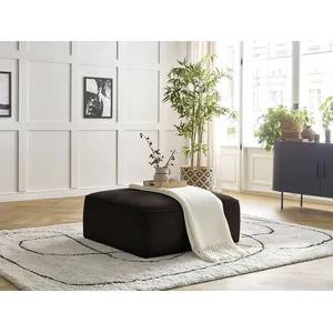Pouf LEOPOLD velours côtelé Marron   BOBOCHIC TU pas cher