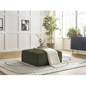 Pouf LEOPOLD velours côtelé Vert clair   BOBOCHIC TUVendu parbobochic-paris