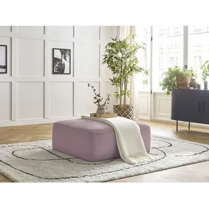 Pouf LEOPOLD velours côtelé Violet   BOBOCHIC TU pas cher
