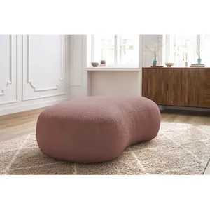 Bobochic - Fauteuil & pouf Pouf saint-germain tissu bouclette RoseVendu parbobochic-paris