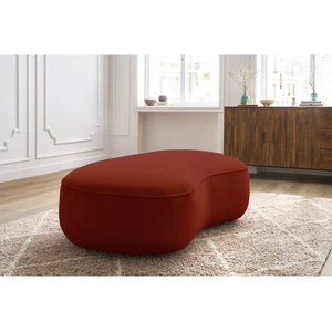 Accueil Séjour Pouf Bobochic Pouf saint-germain tissu texturé Rouge pas cher