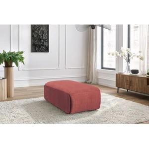 Pouf petit JEANNE tissu velours Orange BOBOCHIC TU pas cher
