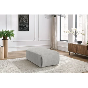 Pouf petit JEANNE tissu velours Gris clair   BOBOCHIC TU