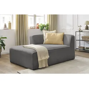 Méridienne pour canapé modulable MEGEVE tissu chiné Bobochic pas cher