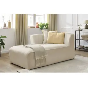 Méridienne pour canapé modulable MEGEVE tissu bouclette Bobochic pas cher