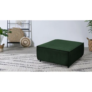 Pouf pour canapé modulable NIHAD tissu velours côtelé vert foncé BOBOCHIC pas cher