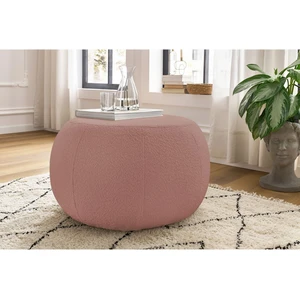 Pouf ALESIA tissu bouclette Rose   BOBOCHIC TUVendu parbobochic-paris