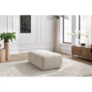 Bobochic - Fauteuil & pouf Pouf petit jeanne tissu texturé Beige pas cher