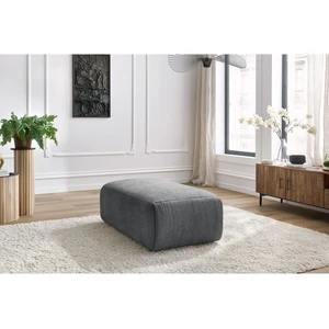 Bobochic - Accueil Séjour Fauteuil & pouf Pouf petit jeanne tissu texturé Gris foncé pas cher