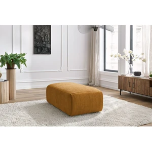 Pouf petit JEANNE tissu texturé Jaune   BOBOCHIC TU