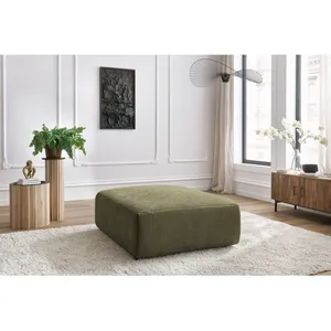 Fauteuil & pouf Bobochic Pouf grand jeanne tissu texturé Vert
