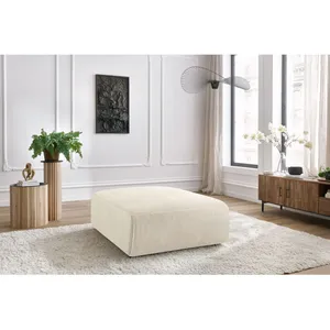 Fauteuil & pouf Bobochic Pouf grand jeanne tissu velours BeigeVendu parbobochic-paris