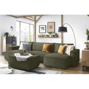 Accueil Séjour Pouf Bobochic Pouf nihad velours côtelé Vert clairVendu parbobochic-paris