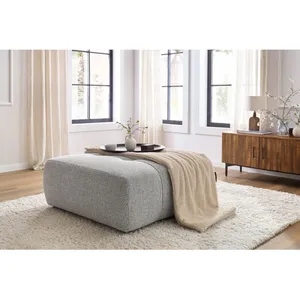 Fauteuil & pouf Bobochic Pouf arsene Gris clair pas cher