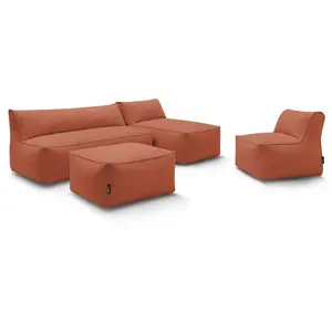 Salon de jardin Bobochic Canapé de jardin modulable riviera avec 1 cha...