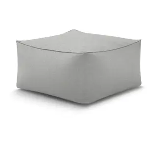 Pouf pour canapé de jardin modulable RIVIERA Gris clair BOBOCHIC TU pas cher