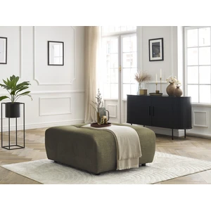 Pouf ARSENE tissu velours Vert BOBOCHIC TU pas cher