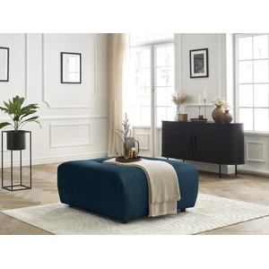 Accueil Séjour Fauteuil & pouf Bobochic Pouf arsene tissu velours Bleu pas cher